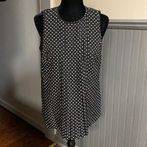 MICHAEL Michael Kors Polka Dot Sleeveless Blouse